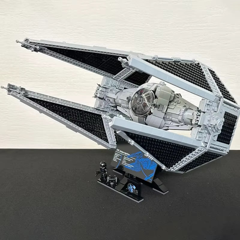 Spacvier TIE Germain Intertors Importer Décennie Ks, Modified Imperial Fighters Model, DIY Assembly Bricks Toys Gift, 1931Pcs, 75382