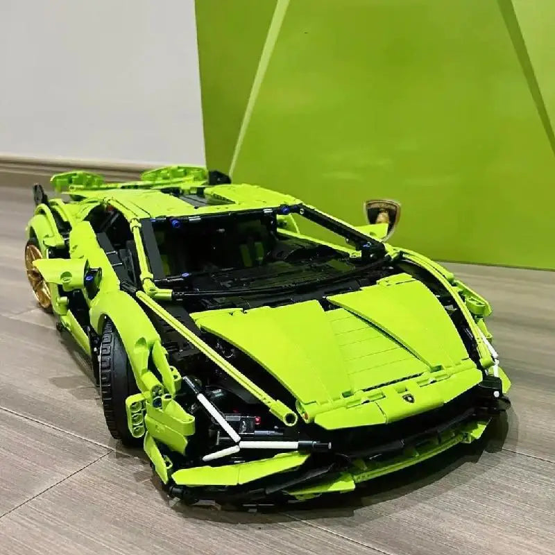 3696Pcs Super Car Blocks Set Lambo Bricks Sports Car Model Kids Adults Party Supplies Birthday Christmas Gifts Compatible 42115