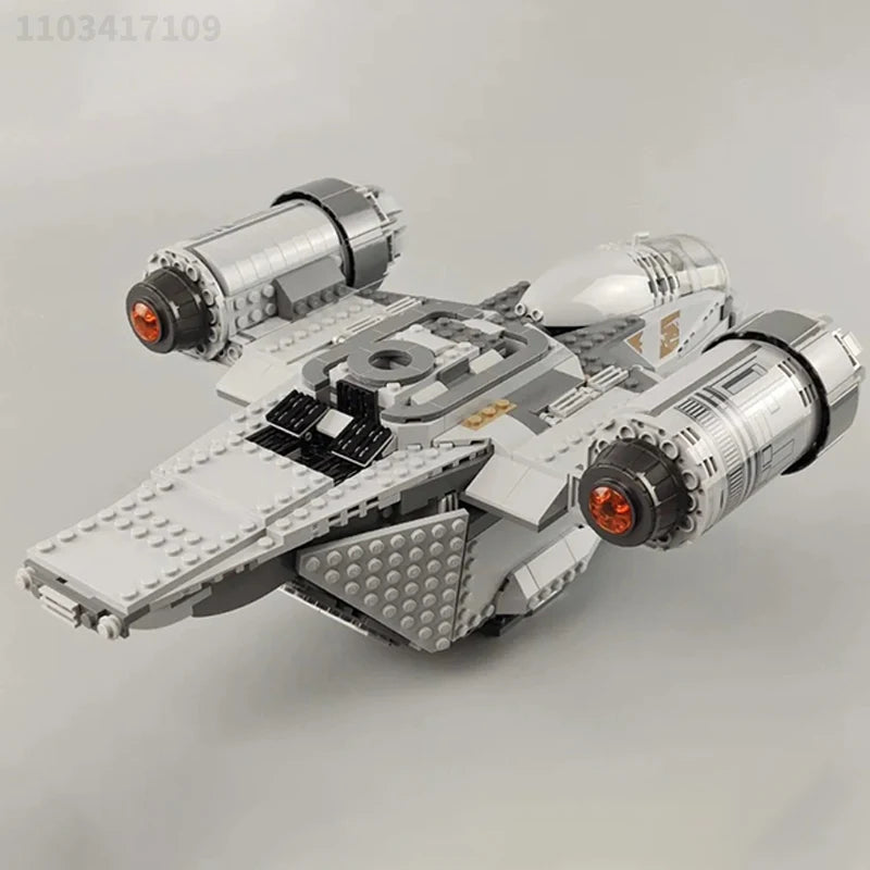 Décennie S De Construction Exclusifs Razored Crest Pour Enfants, Briques, Jouets Étoiles, Cadeaux De Noël, 1023 Pièces, 75292