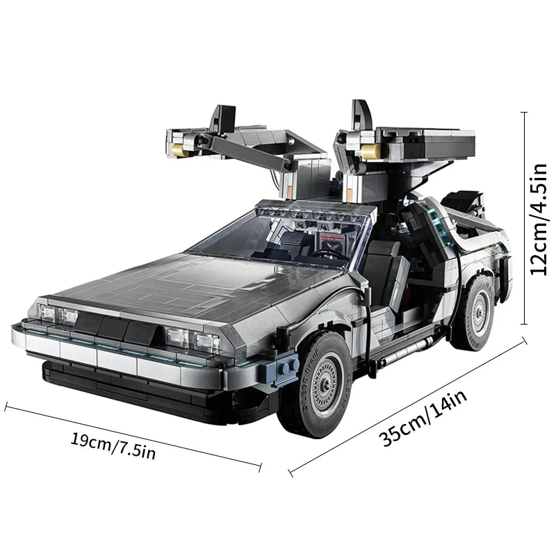 Décennie S De Construction De Voiture Retour Vers Le Futur, Modèle De Machine À Voyager Dans Le Temps, Kit De Briques De Véhicule, Jouets Pour Enfants, Cadeaux D'Anniversaire Pour Garçon, 1872, 10300 Pièces