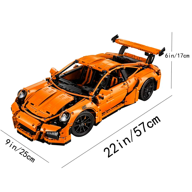 2704 Pièces Briques De Voiture GT3 RS Jouets Constructeur Modèle Blocs De Construction Pour Adultes Anniversaire Cadeau De Noël Compatible Avec L'Ensemble 42056
