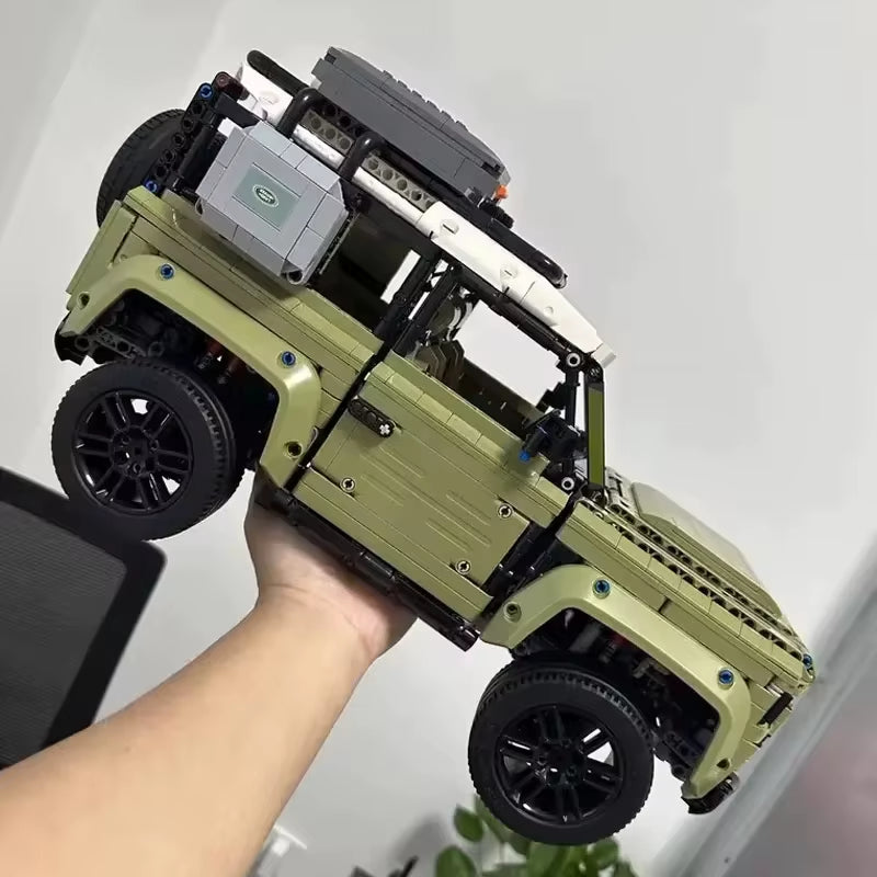 Smile Car Defender Décennie S De Construction Tout-Terrain, Modèle De Voiture, Véhicule En Brique, Jouets Pour Garçons Et Filles, Cadeau D'Anniversaire Pour Adultes, 2573, 42110 Pièces